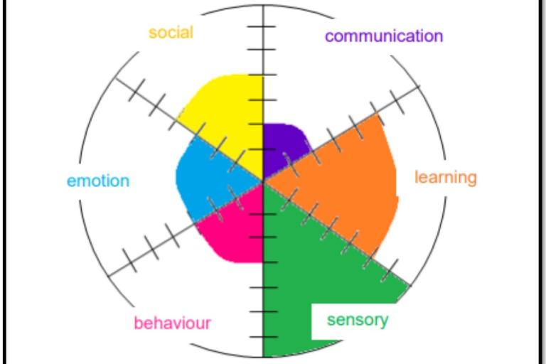 Autistic Spectrum as circular – developed by Speech and Language Therapy Service, Newcastle NHS Trust.