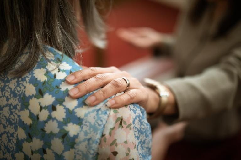 Comforting hand
