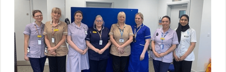 Group of health professionals smiling 